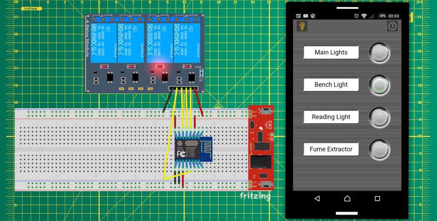 4 Channel Relay Controller